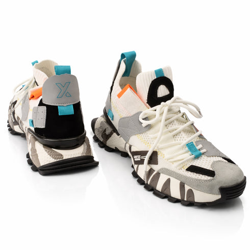 Pantofi sport, barbati, GRYXX, 4S18159H alb, textil