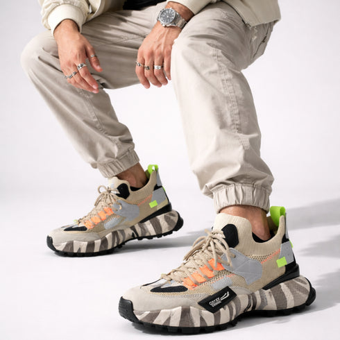 Pantofi sport, barbati, GRYXX, 4S18159J bej, textil