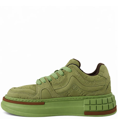 Pantofi sport, barbati, GRYXX, M2KE2870 verde, piele nabuc