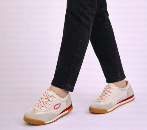 Pantofi sport, dama, ADA SHOES, KM0820 rosu, sintetic