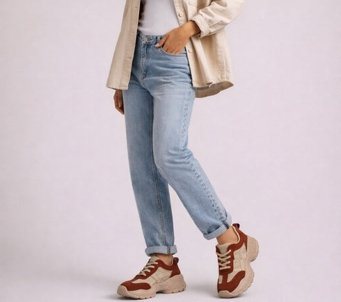 Pantofi sport, dama, FRANCO GERARDO, 7109 rosu, piele intoarsa