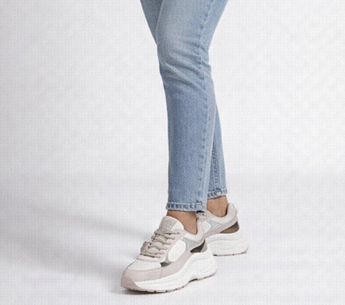 Pantofi sport, dama, SKECHERS HAZEL - STUNNING YOU 177447-NAT crem, piele ecologica