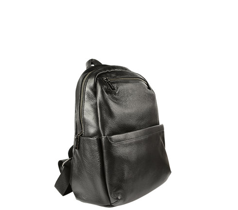 Rucsac casual, dama, ADA SHOES, 682, negru, piele naturala