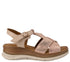 Sandale casual, dama, ANNA VIOTTI, D20-H2987, roz sidef, piele naturala