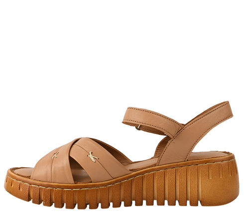 Sandale casual, dama, ANNA VIOTTI, D56-05 maro, piele naturala