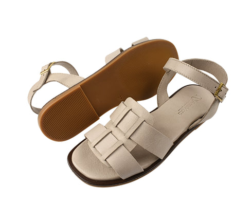 Sandale casual, dama, ANNA VIOTTI, D58-2316 gri, piele naturala