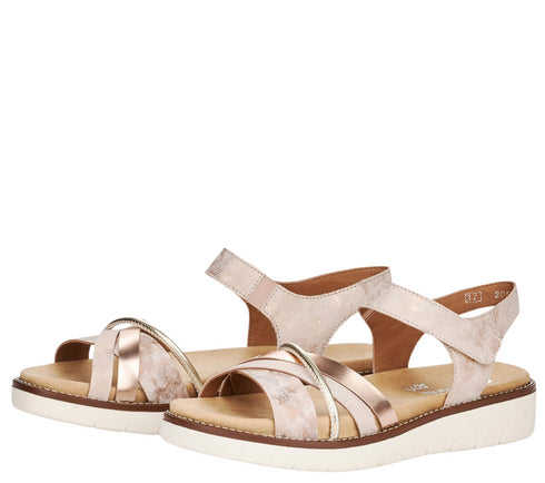 Sandale casual, dama,REMONTE, D2058-31 roz, piele ecologica