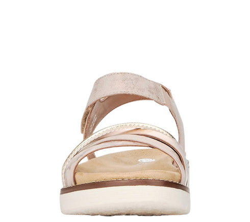 Sandale casual, dama,REMONTE, D2058-31 roz, piele ecologica