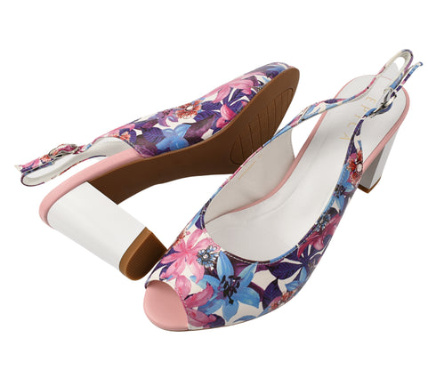 Sandale elegante, dama, EPICA, JI60059A roz, piele naturala, cu toc