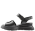 Sandale casual, dama, ANNA VIOTTI, D22-S 488 negru, piele naturala, platforma