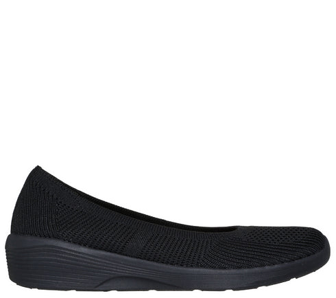 Espadrile sport, dama, SKECHERS ARYA FANCY YOU 158987-BBK negru, textil