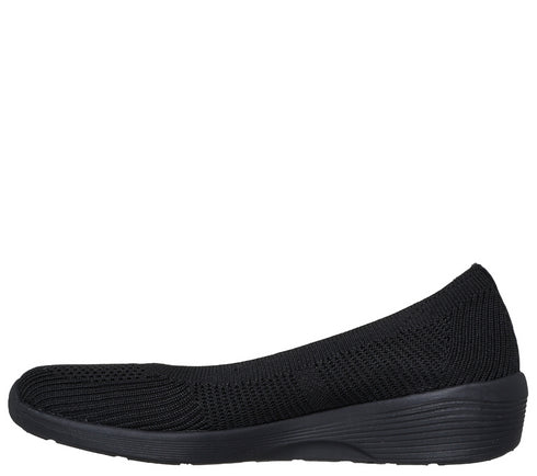 Espadrile sport, dama, SKECHERS ARYA FANCY YOU 158987-BBK negru, textil