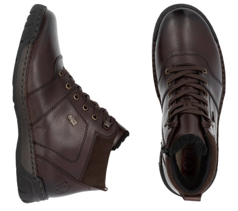 Ghete casual, barbati, RIEKER, B0308-25 maro, piele naturala