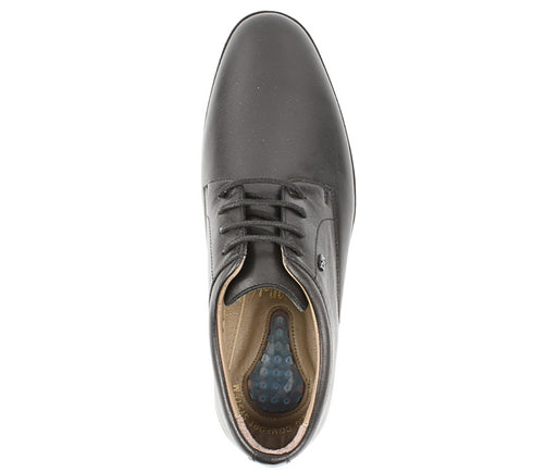 Pantofi casual, barbati, GORETTI, B25-2023 negru, piele naturala