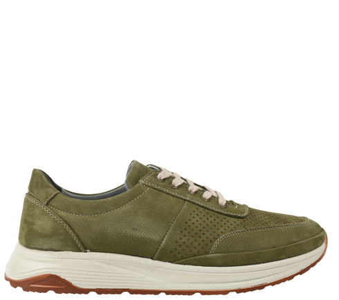 Pantofi sport, barbati, GORETTI, B68-835 verde, piele nabuc