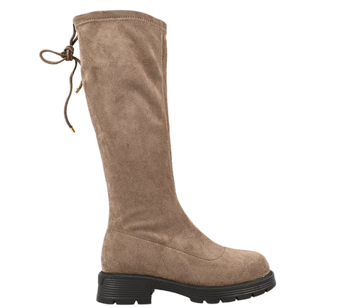 Cizme casual, dama, FORMAZIONE, 3099-5, bej, piele intoarsa, toc