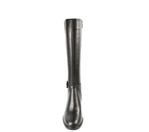 Cizme casual, dama, EPICA, 23A349-61B negru, piele naturala, cu toc