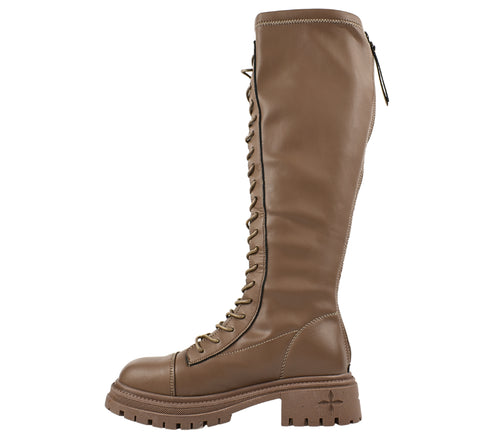 Cizme casual, dama, FORMAZIONE, 80391 bej, piele naturala