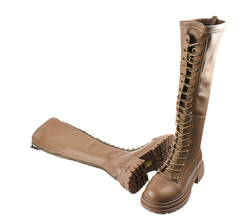 Cizme casual, dama, FORMAZIONE, 80391 bej, piele naturala