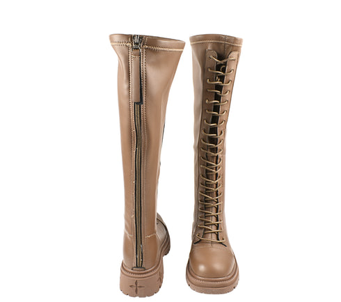 Cizme casual, dama, FORMAZIONE, 80391 bej, piele naturala