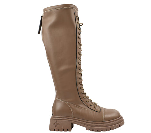 Cizme casual, dama, FORMAZIONE, 80391 bej, piele naturala