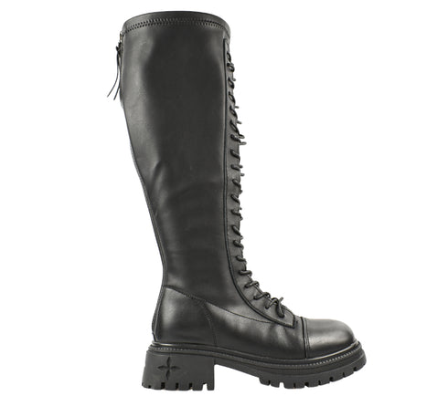 Cizme casual, dama, FORMAZIONE, 80391 negru, piele naturala