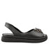 Sandale casual, dama, ANNA VIOTTI, D30-10 negru, piele naturala