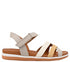 Sandale casual, dama, ANNA VIOTTI, 2478 gri, piele naturala