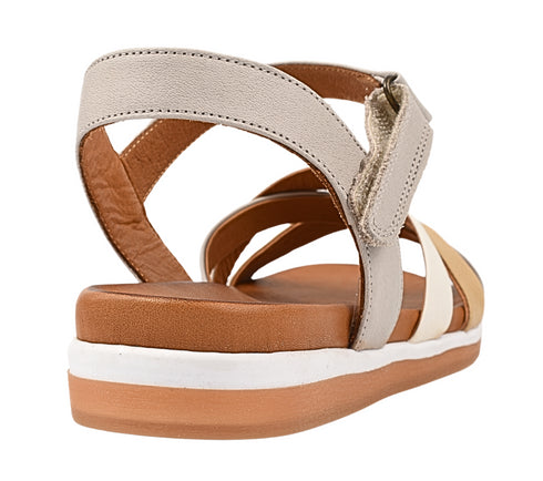 Sandale casual, dama, ANNA VIOTTI, 2478 gri, piele naturala