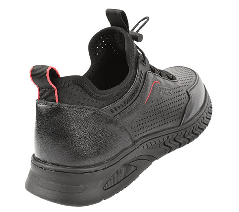 Pantofi sport, barbati, OTTER, E620010 negru, perforat, piele naturala