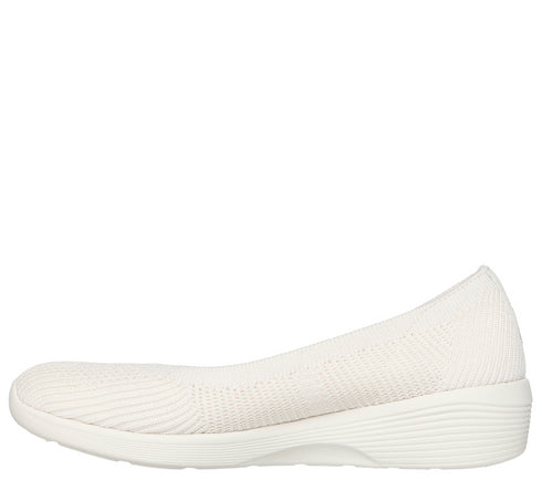 Espadrile sport, dama, SKECHERS ARYA FANCY YOU 158987-OFWT alb, textil