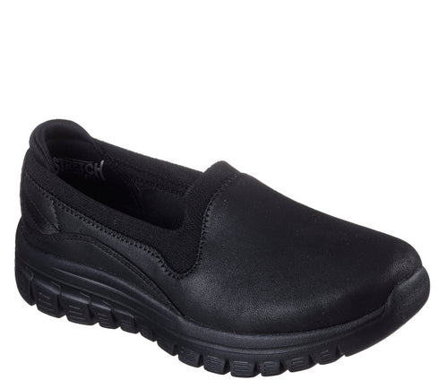 Espadrile sport, dama, SKECHERS GRACEFUL LEANING I 100703-BBK negru, sintetic