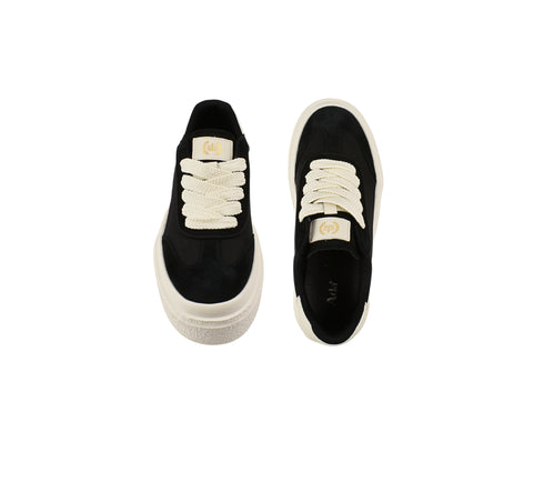 Pantofi sport, barbati, ADA SHOES, FP26306 negru, piele nabuc