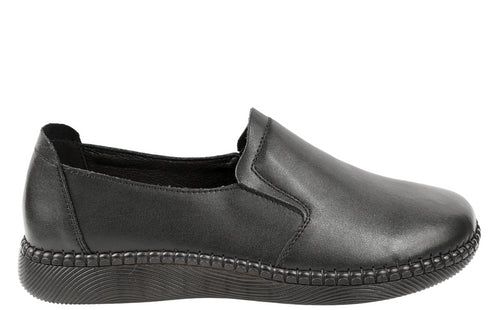 Pantofi casual, dama, GALLOP, GA 2320 negru, piele naturala