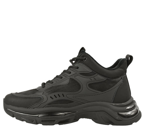 Ghete sport, barbati, OTTER, V270006A negru, piele naturala