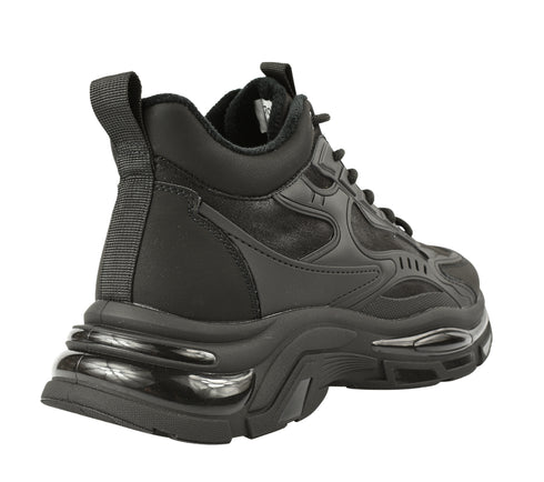 Ghete sport, barbati, OTTER, V270006A negru, piele naturala