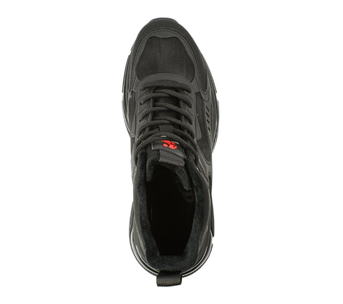 Ghete sport, barbati, OTTER, V270006A negru, piele naturala