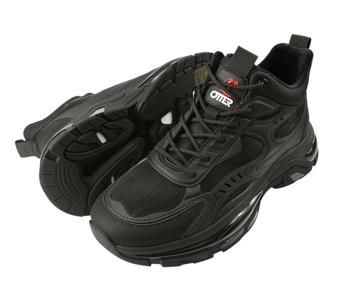 Ghete sport, barbati, OTTER, V270006A negru, piele naturala