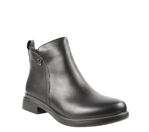 Ghete elegante, dama, FORMAZIONE, 9630 negru, piele naturala