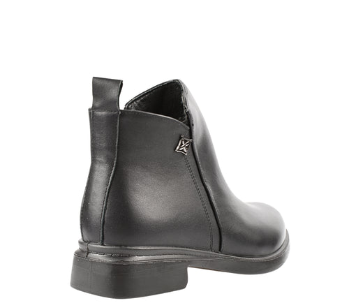 Ghete elegante, dama, FORMAZIONE, 9630 negru, piele naturala