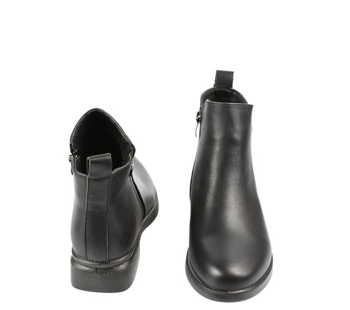 Ghete elegante, dama, FORMAZIONE, 9630 negru, piele naturala