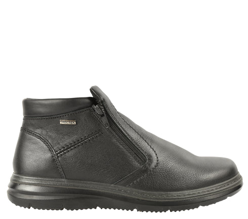 Ghete casual, barbati, IMAC, 851348 negru, piele naturala