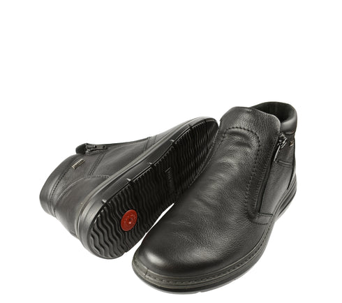 Ghete casual, barbati, IMAC, 851348 negru, piele naturala