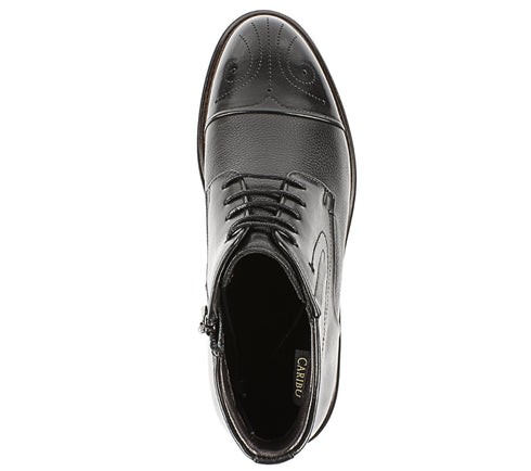 Ghete sport, barbati, CARIBU by OTTER, KD1-971-3A negru, piele naturala