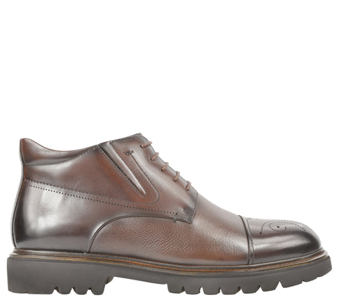 Ghete sport, barbati, CARIBU by OTTER, KD1-971-3B maro, piele naturala