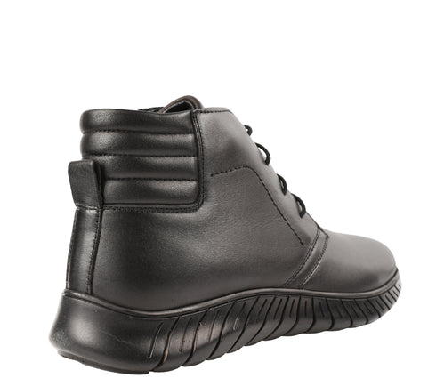 Ghete sport, barbati, GORETTI, B64-1948 negru, piele naturala