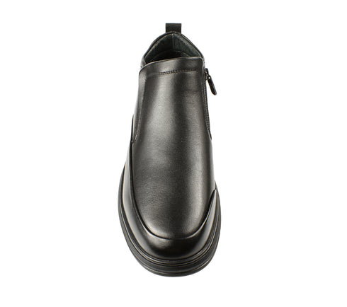 Ghete casual, barbati, OTTER, CJ70010A negru, piele naturala