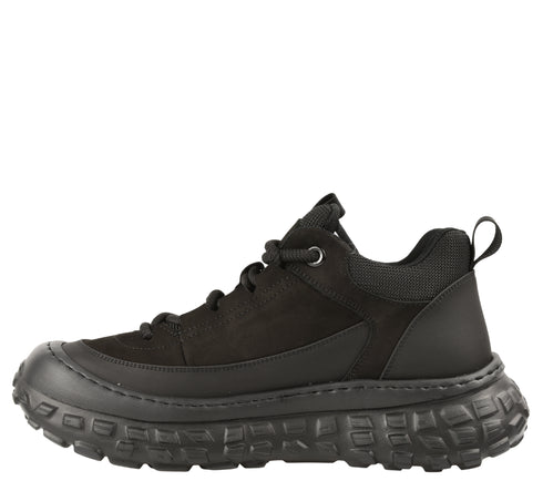 Ghete sport, barbati, FRANCO GERARDO, 6025 negru, piele naturala