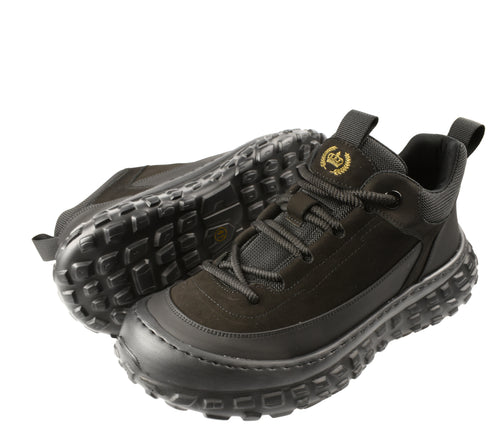 Ghete sport, barbati, FRANCO GERARDO, 6025 negru, piele naturala