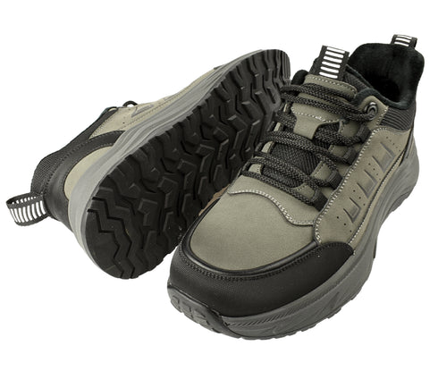 Ghete sport, barbati, GALLOP, E90002, gri, piele naturala